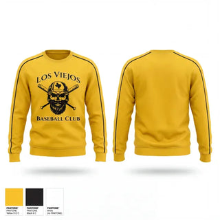 Crew Neck Sweatshirt, Los VIEJOS, Baseball, Teamtime, Team time, sublimation, custom sports apparel, team uniforms, spirit wear, spiritwear, sports uniforms, custom shirts, team store, custom team store, fundraiser sports, apparel fundraiser