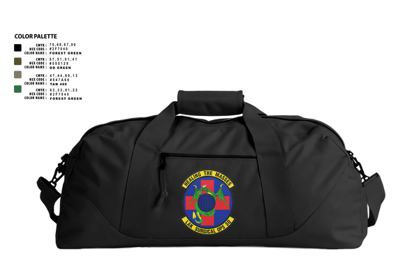 Duffle Bag, 59th Surgical Operations Squadron, Air Force, Teamtime, Team time, sublimation, custom sports apparel, team uniforms, spirit wear, spiritwear, sports uniforms, custom shirts, team store, custom team store, fundraiser sports, apparel fundraiser