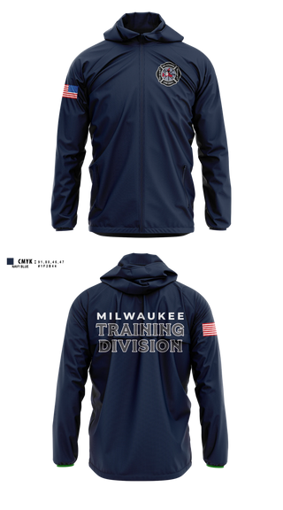 Windbreaker, Milwaukee Fire Department Training Division, Fire Department, Teamtime, Team time, sublimation, custom sports apparel, team uniforms, spirit wear, spiritwear, sports uniforms, custom shirts, team store, custom team store, fundraiser sports, apparel fundraiser