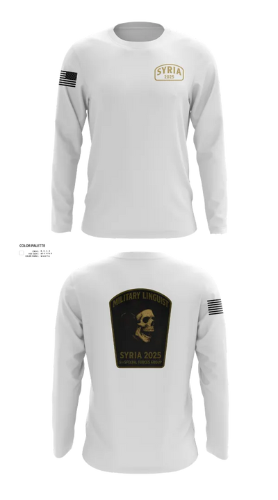 Syria linguist 93457826 Long Sleeve Performance Shirt 41