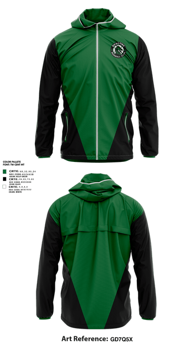 Dragons Baseball Club 61200204 Windbreaker - 1