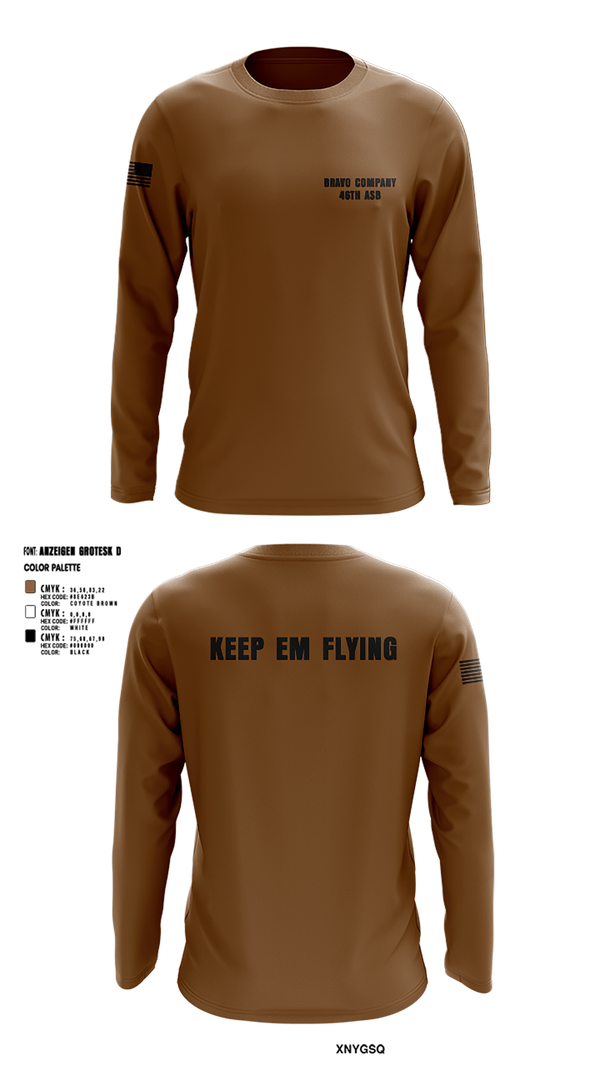 Long Sleeve Performance Shirt, Bravo company 46th ASB, , Teamtime, Team time, sublimation, custom sports apparel, team uniforms, spirit wear, spiritwear, sports uniforms, custom shirts, team store, custom team store, fundraiser sports, apparel fundraiser