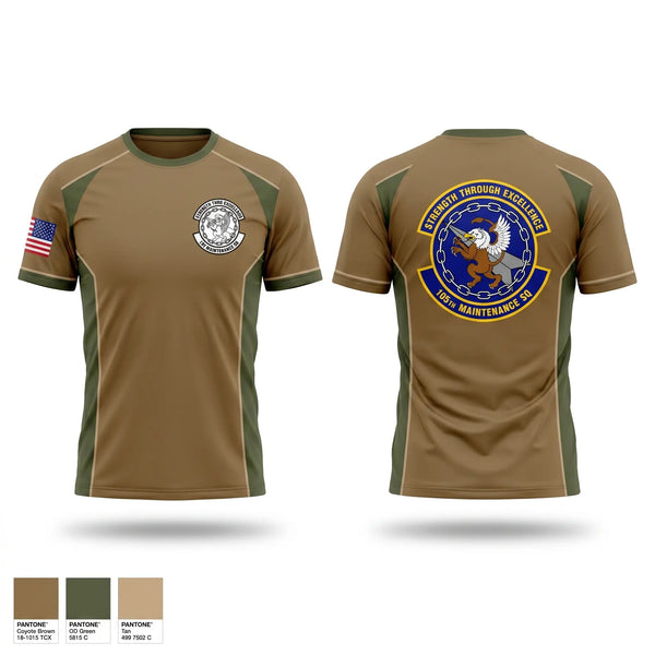 Short Sleeve Performance Shirt, 105th maintenance squadron, Air Force, Teamtime, Team time, sublimation, custom sports apparel, team uniforms, spirit wear, spiritwear, sports uniforms, custom shirts, team store, custom team store, fundraiser sports, apparel fundraiser