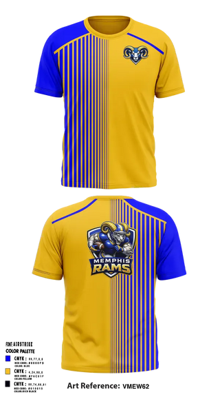 Short Sleeve Performance Shirt, Memphis Rams, , Teamtime, Team time, sublimation, custom sports apparel, team uniforms, spirit wear, spiritwear, sports uniforms, custom shirts, team store, custom team store, fundraiser sports, apparel fundraiser