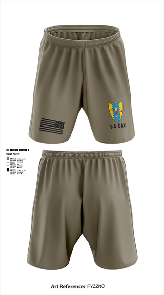 Athletic Shorts With Pockets, 1-4 Cav, , Teamtime, Team time, sublimation, custom sports apparel, team uniforms, spirit wear, spiritwear, sports uniforms, custom shirts, team store, custom team store, fundraiser sports, apparel fundraiser