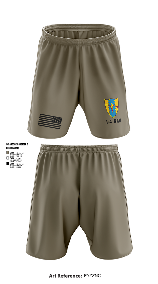 Athletic Shorts With Pockets, 1-4 Cav, , Teamtime, Team time, sublimation, custom sports apparel, team uniforms, spirit wear, spiritwear, sports uniforms, custom shirts, team store, custom team store, fundraiser sports, apparel fundraiser