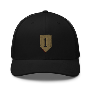 1st infantry division 88621490 Retro Trucker Hat | Yupoong 6606