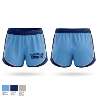 Womens Shorts, Manchester Bombers, Baseball, Teamtime, Team time, sublimation, custom sports apparel, team uniforms, spirit wear, spiritwear, sports uniforms, custom shirts, team store, custom team store, fundraiser sports, apparel fundraiser