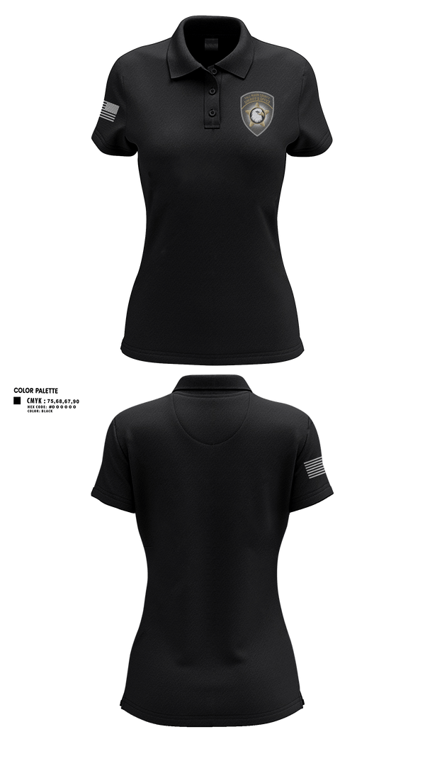Womens Short Sleeve Performance Polo, Fall River Sheriffs Office, Police, Teamtime, Team time, sublimation, custom sports apparel, team uniforms, spirit wear, spiritwear, sports uniforms, custom shirts, team store, custom team store, fundraiser sports, apparel fundraiser