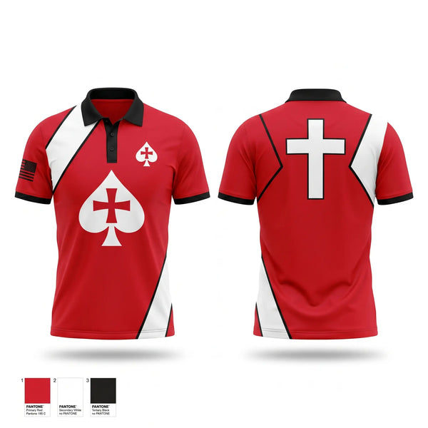 Short Sleeve Performance Polo, ACES, EMS/EMT, Teamtime, Team time, sublimation, custom sports apparel, team uniforms, spirit wear, spiritwear, sports uniforms, custom shirts, team store, custom team store, fundraiser sports, apparel fundraiser