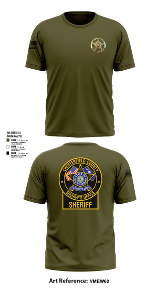 Short Sleeve Performance Shirt, Chesterfield County Sheriff’s Office, Police, Teamtime, Team time, sublimation, custom sports apparel, team uniforms, spirit wear, spiritwear, sports uniforms, custom shirts, team store, custom team store, fundraiser sports, apparel fundraiser