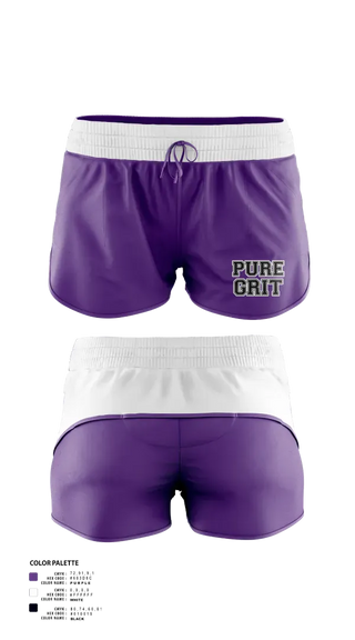 Womens Shorts, Pure Grit, Softball, Teamtime, Team time, sublimation, custom sports apparel, team uniforms, spirit wear, spiritwear, sports uniforms, custom shirts, team store, custom team store, fundraiser sports, apparel fundraiser