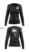 180th ESC 85652758 Women's Long Sleeve V-neck Shirt - 21
