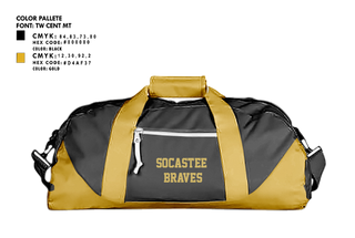 Duffle Bag, Socastee Braves, Track & Field, Teamtime, Team time, sublimation, custom sports apparel, team uniforms, spirit wear, spiritwear, sports uniforms, custom shirts, team store, custom team store, fundraiser sports, apparel fundraiser