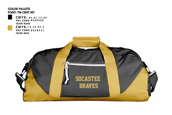 Duffle Bag, Socastee Braves, Track & Field, Teamtime, Team time, sublimation, custom sports apparel, team uniforms, spirit wear, spiritwear, sports uniforms, custom shirts, team store, custom team store, fundraiser sports, apparel fundraiser