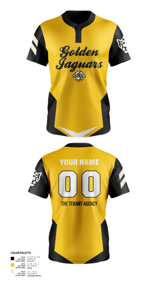Two Button Softball Jersey, Golden Jaguars Softball, Softball, Teamtime, Team time, sublimation, custom sports apparel, team uniforms, spirit wear, spiritwear, sports uniforms, custom shirts, team store, custom team store, fundraiser sports, apparel fundraiser