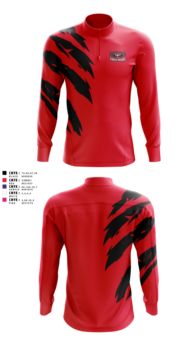 Carolina Track Hawks Quarter Zip Jacket - 13