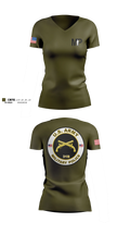 373rd Military Police Det Women's Short Sleeve V-neck Shirt - 3