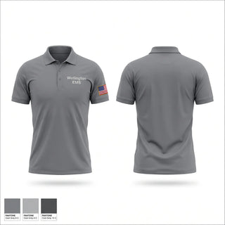 Short Sleeve Performance Polo, Wellington EMS, EMS/EMT, Teamtime, Team time, sublimation, custom sports apparel, team uniforms, spirit wear, spiritwear, sports uniforms, custom shirts, team store, custom team store, fundraiser sports, apparel fundraiser
