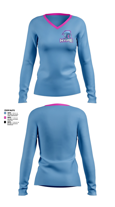 Texas Hype Women's Long Sleeve V-neck Shirt - 3