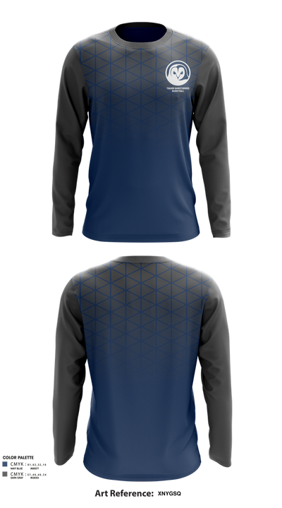 Thaden Barnstormers Basketball 77377479 Long Sleeve Performance Shirt 2