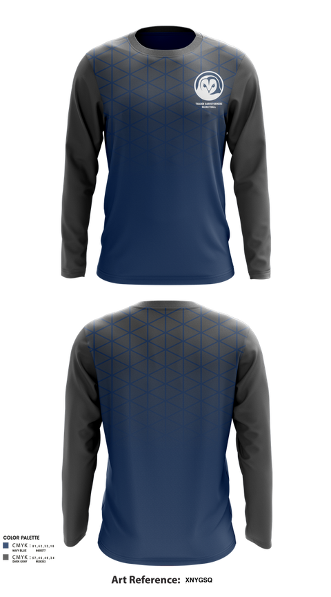 Long Sleeve Performance Shirt, Thaden Barnstormers Basketball, Men's Basketball, Teamtime, Team time, sublimation, custom sports apparel, team uniforms, spirit wear, spiritwear, sports uniforms, custom shirts, team store, custom team store, fundraiser sports, apparel fundraiser
