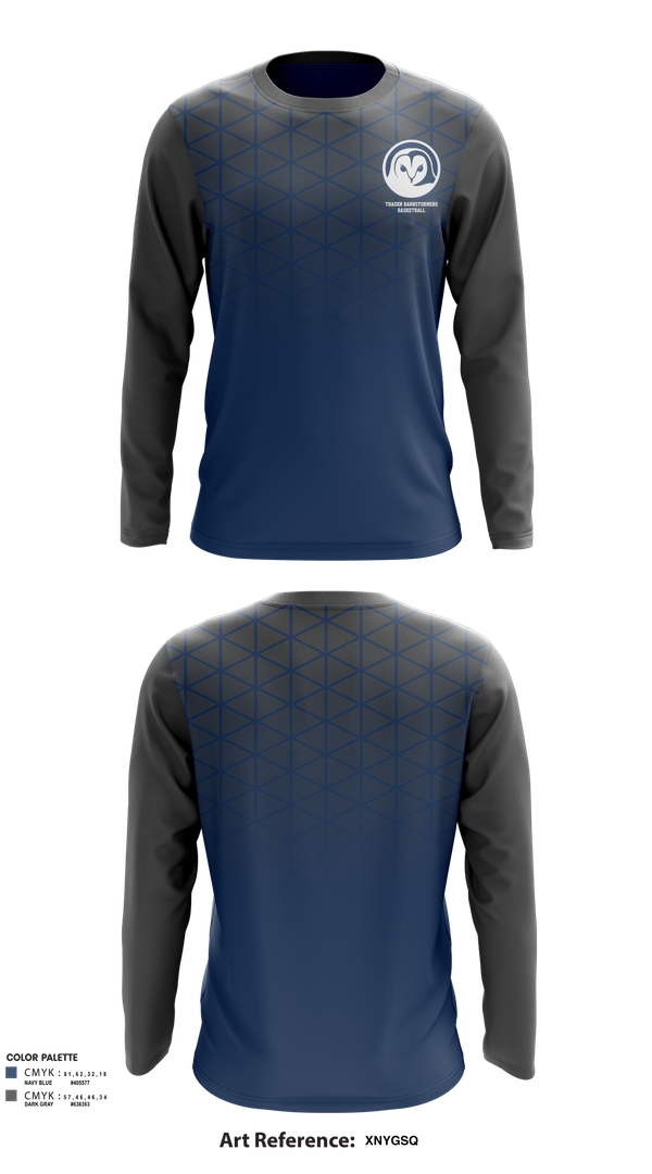 Long Sleeve Performance Shirt, Thaden Barnstormers Basketball, Men's Basketball, Teamtime, Team time, sublimation, custom sports apparel, team uniforms, spirit wear, spiritwear, sports uniforms, custom shirts, team store, custom team store, fundraiser sports, apparel fundraiser
