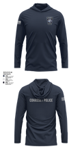 Cohasset Police Long Sleeve Hooded Sun Shirt - 26