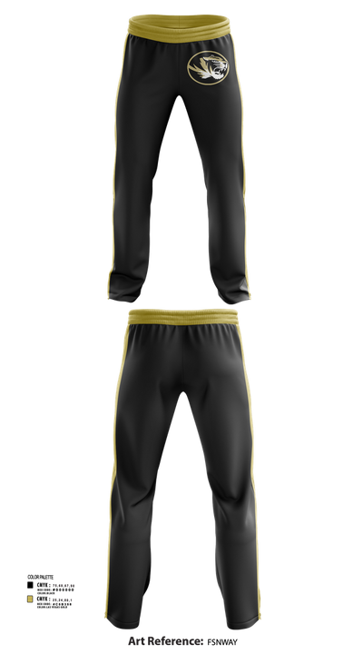 Benjamin Franklin Middle School Wrestling 63497628 Sweatpants - 2