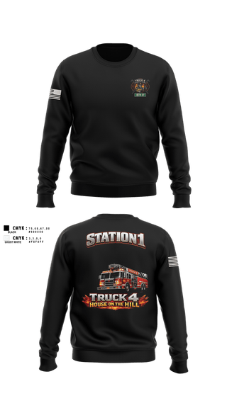 Crew Neck Sweatshirt, Bohemia fire department, Fire Department, Teamtime, Team time, sublimation, custom sports apparel, team uniforms, spirit wear, spiritwear, sports uniforms, custom shirts, team store, custom team store, fundraiser sports, apparel fundraiser