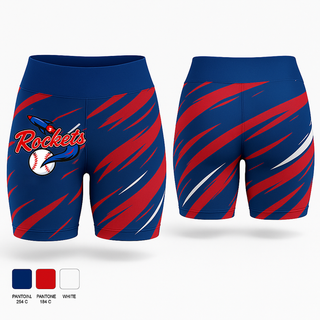 Womens Shorts, Space Coast Rockets, Baseball, Teamtime, Team time, sublimation, custom sports apparel, team uniforms, spirit wear, spiritwear, sports uniforms, custom shirts, team store, custom team store, fundraiser sports, apparel fundraiser
