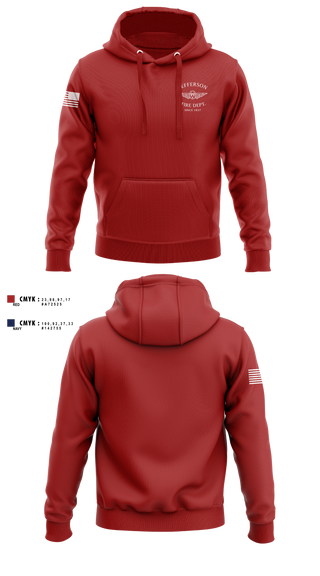 Hoodie, Jefferson vol Fire Dept, Fire Department, Teamtime, Team time, sublimation, custom sports apparel, team uniforms, spirit wear, spiritwear, sports uniforms, custom shirts, team store, custom team store, fundraiser sports, apparel fundraiser
