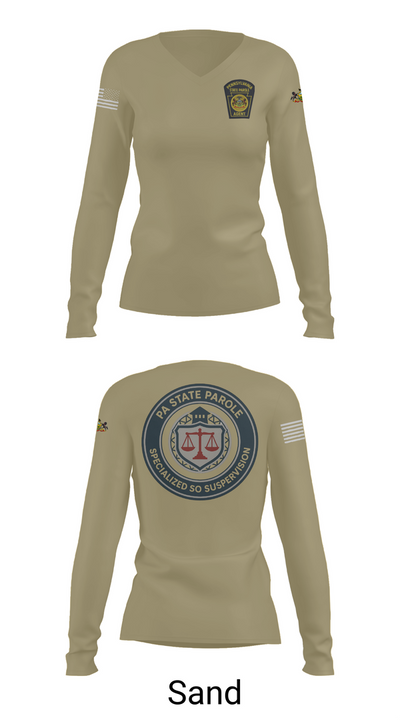 Specialized Sex Offender Supervision 79544168 Women's Long Sleeve V-neck Shirt - 92