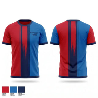 Short Sleeve Performance Shirt, Crimson Force, Men's Soccer, Teamtime, Team time, sublimation, custom sports apparel, team uniforms, spirit wear, spiritwear, sports uniforms, custom shirts, team store, custom team store, fundraiser sports, apparel fundraiser