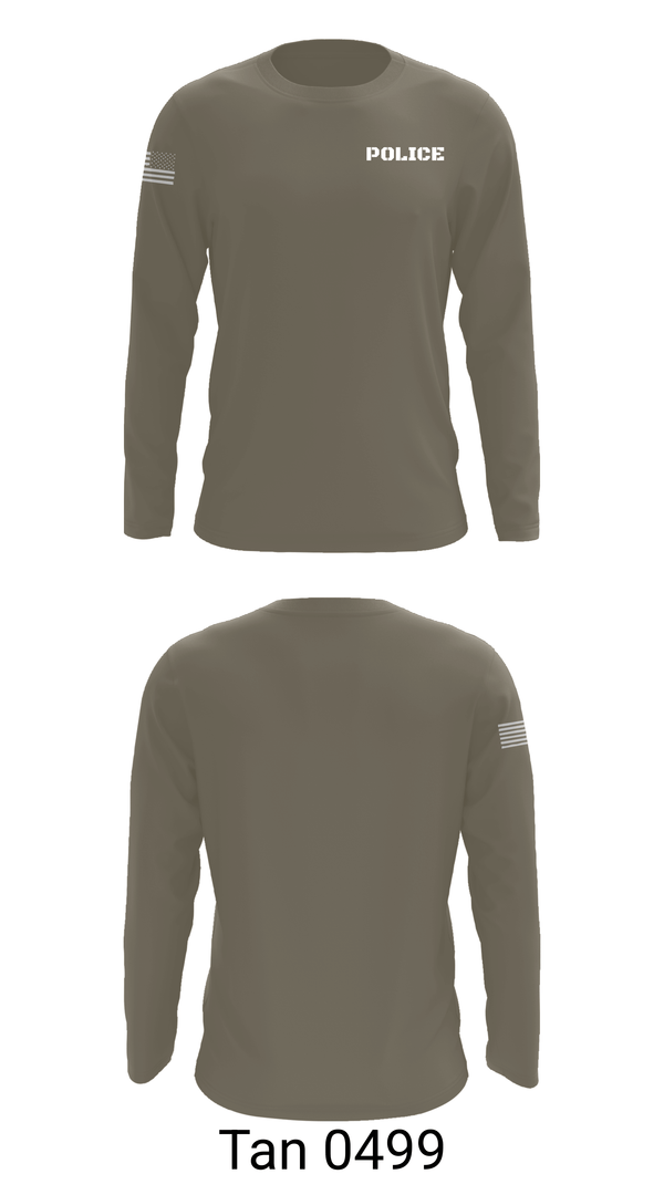 Long Sleeve Performance Shirt, POLICE, Police, Teamtime, Team time, sublimation, custom sports apparel, team uniforms, spirit wear, spiritwear, sports uniforms, custom shirts, team store, custom team store, fundraiser sports, apparel fundraiser