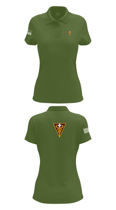 3D THEATER MEDICAL COMMAND 14799833 Women's Short Sleeve Performance Polo  - 55
