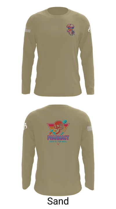 Madigan Pharmacy 51616730 Long Sleeve Performance Shirt 86