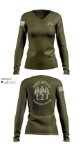 Silent Battles 26852061 Women's Long Sleeve V-neck Shirt - 10