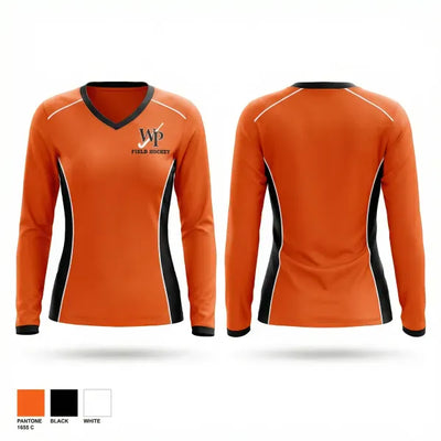 William Paterson Field Hockey 98134853 Women's Long Sleeve V-neck Shirt - 1