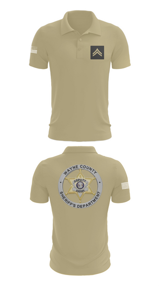 Short Sleeve Performance Polo, Wayne County Sheriff’s Department, Police, Teamtime, Team time, sublimation, custom sports apparel, team uniforms, spirit wear, spiritwear, sports uniforms, custom shirts, team store, custom team store, fundraiser sports, apparel fundraiser