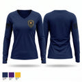 Fowler Police Department 7328378 Women's Long Sleeve V-neck Shirt - 1