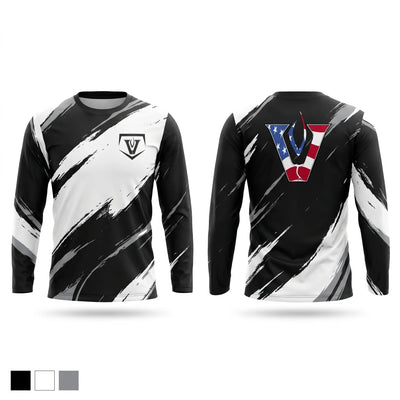 Vandegrift High School Baseball Long Sleeve Performance Shirt - 1