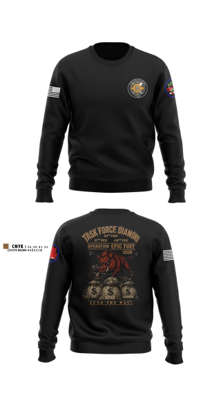 Crew Neck Sweatshirt, 93rd Finance Battalion, National Guard, Teamtime, Team time, sublimation, custom sports apparel, team uniforms, spirit wear, spiritwear, sports uniforms, custom shirts, team store, custom team store, fundraiser sports, apparel fundraiser