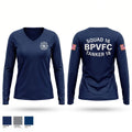 Morristown Fire Department Women's Long Sleeve V-neck Shirt - 1