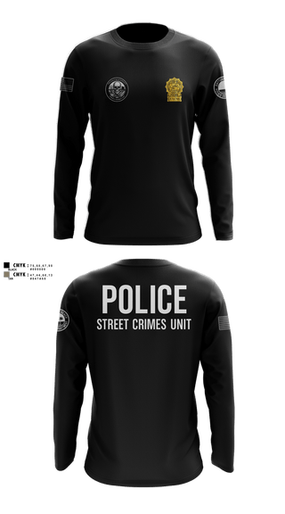 Long Sleeve Performance Shirt, STREET CRIMES, , Teamtime, Team time, sublimation, custom sports apparel, team uniforms, spirit wear, spiritwear, sports uniforms, custom shirts, team store, custom team store, fundraiser sports, apparel fundraiser