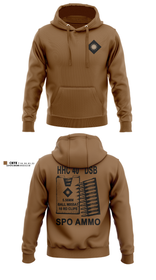 Hoodie, HHC 40TH DSB, National Guard, Teamtime, Team time, sublimation, custom sports apparel, team uniforms, spirit wear, spiritwear, sports uniforms, custom shirts, team store, custom team store, fundraiser sports, apparel fundraiser