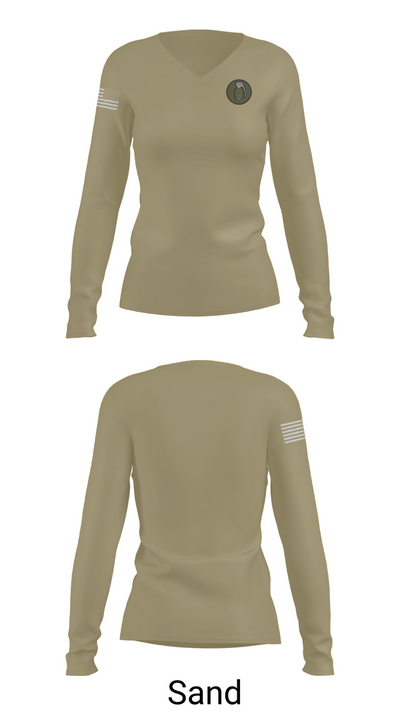 406th cssb 72211497 Women's Long Sleeve V-neck Shirt - 97