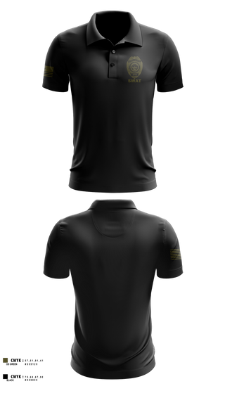 Short Sleeve Performance Polo, Springfield Ohio SWAT, Police, Teamtime, Team time, sublimation, custom sports apparel, team uniforms, spirit wear, spiritwear, sports uniforms, custom shirts, team store, custom team store, fundraiser sports, apparel fundraiser