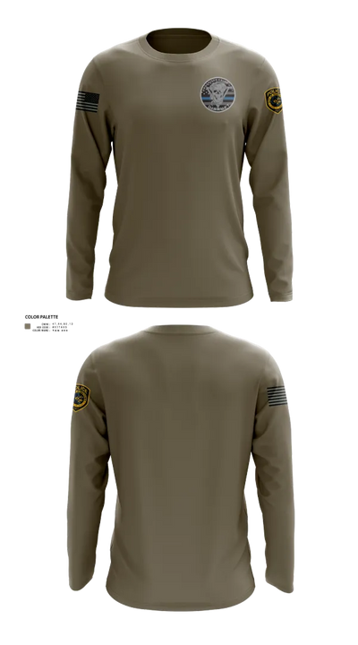 Robstown Police Department Narcotics Division Long Sleeve Performance Shirt 61