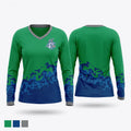 Yard Goats Women's Long Sleeve V-neck Shirt - 1